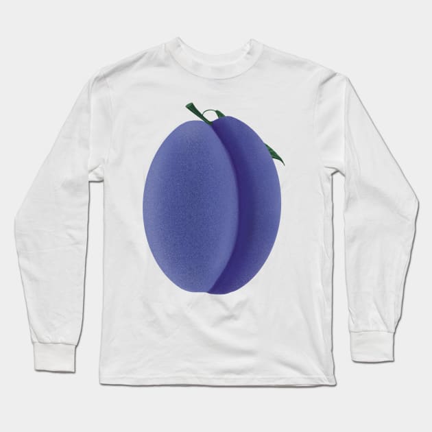 Plum Long Sleeve T-Shirt by ArtKsenia